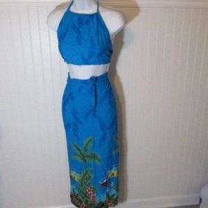 Uluwatu Bali Island Wrap Around Skirt Top Cover Up